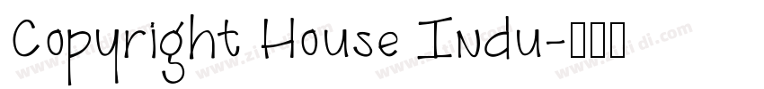 Copyright House Indu字体转换
